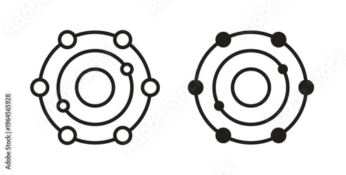 Antioxidant icons symbol. Simple, flat design for web or mobile app