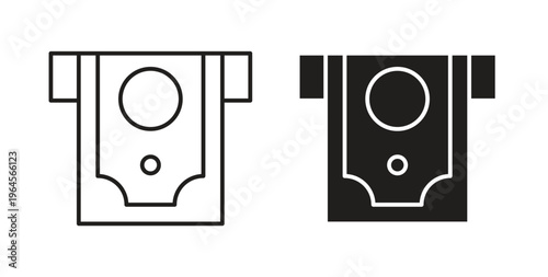 atm cash icons symbol. Simple, flat design for web or mobile app