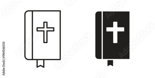 Bible icons symbol. Simple, flat design for web or mobile app