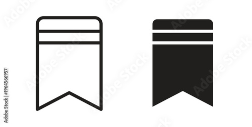 Bookmark icons symbol. Simple, flat design for web or mobile app
