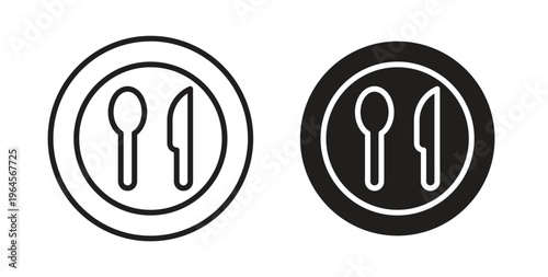 Canteen icons symbol. Simple, flat design for web or mobile app