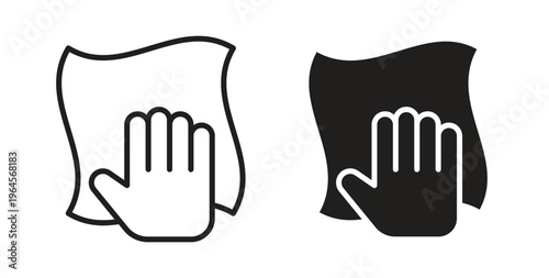 Cleaning cloth icons symbol. Simple, flat design for web or mobile app