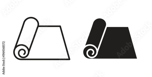 Construction film roll icons symbol. Simple, flat design for web or mobile app