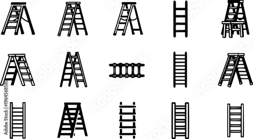 ladders collection - vector
