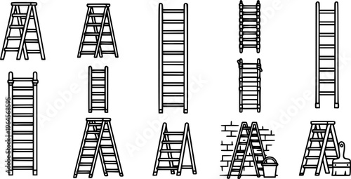 ladders collection - vector
