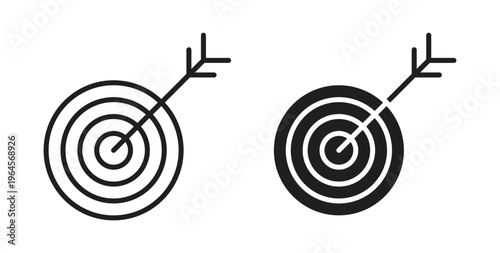 Darts icons symbol. Simple, flat design for web or mobile app
