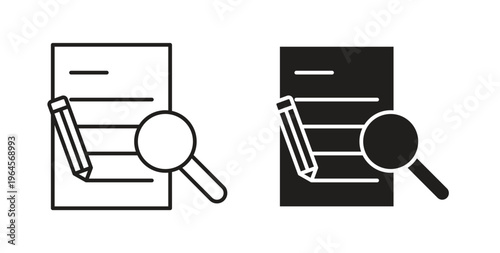 Defining icons symbol. Simple, flat design for web or mobile app