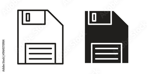 Floppy disk icons symbol. Simple, flat design for web or mobile app