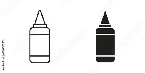 Ketchup icons symbol. Simple, flat design for web or mobile app