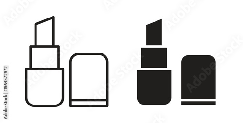 Lip balm icons symbol. Simple, flat design for web or mobile app