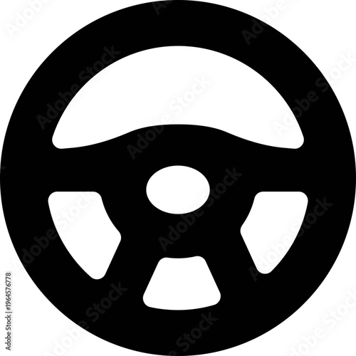 Car / automobile steering wheel or driving wheel flat icon Truck steering wheel CAR PARTS Racing wheel silhouette steering vehicle Vintage car steering wheel 