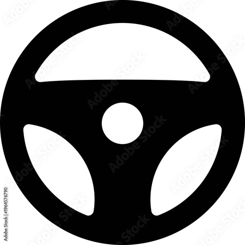 Car / automobile steering wheel or driving wheel flat icon Truck steering wheel CAR PARTS Racing wheel silhouette steering vehicle Vintage car steering wheel 