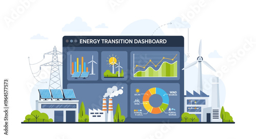Energy Transition Dashboard: Renewable and Fossil Fuel Data for Sustainable Future, Green Power & Climate Change Analytics