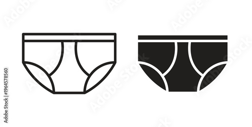 Underpants icons symbol. Simple, flat design for web or mobile app
