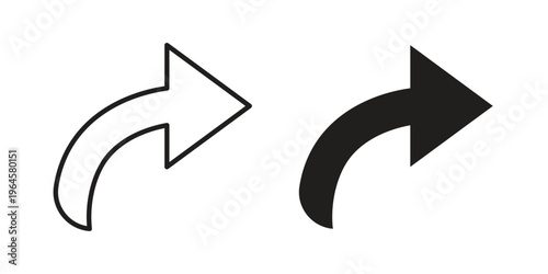 Share icons line and solid version, outline and filled vector design set