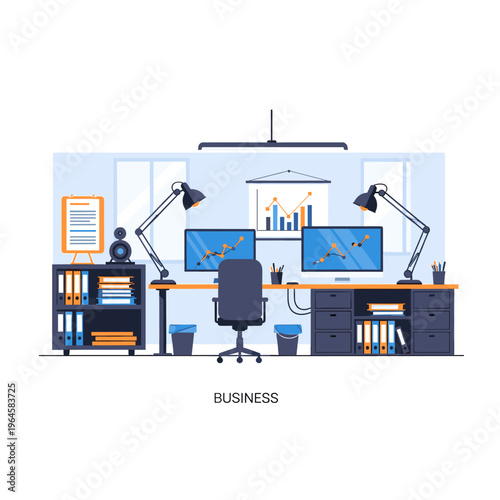 A digital illustration of a file organizer on a white background, conveying organization and productivity in a modern style.