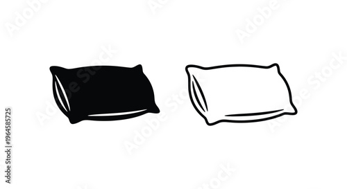 Black and white pillow covers Vector