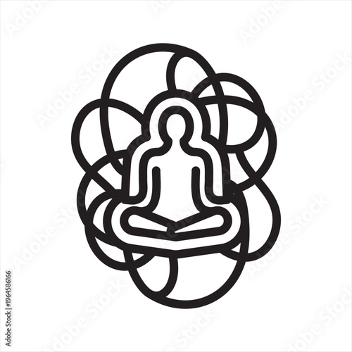 Anxiety Management simple line icon