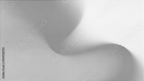 Gray abstract texture with halftone dot pattern forming a shadowy shape.