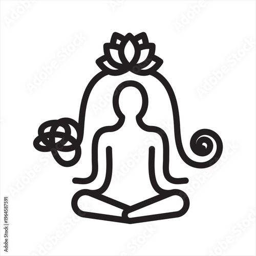 Stress Relief simple line icon