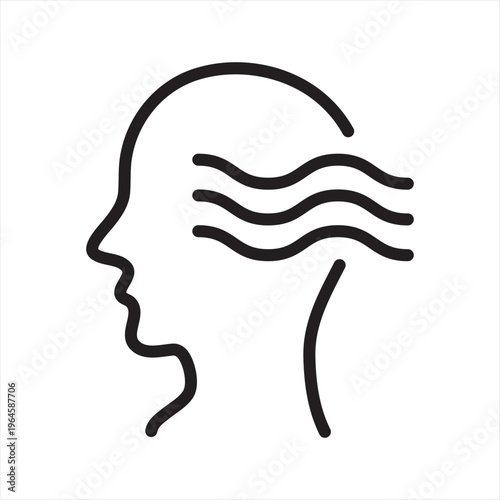 Stress Relief simple line icon