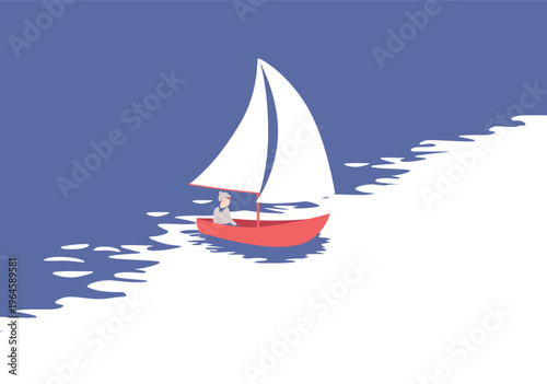 sailing boat on the sea