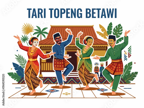 Betawi Mask Dance Performance