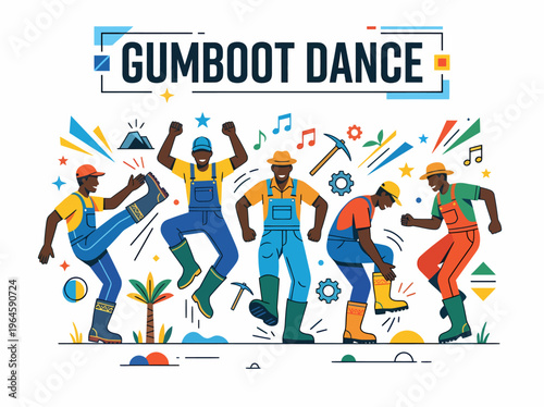 Gumboots Dance Celebration - African Miners Joyful Movement