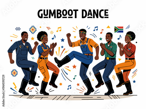 Gumboots Dance South Africa Cultural Performance