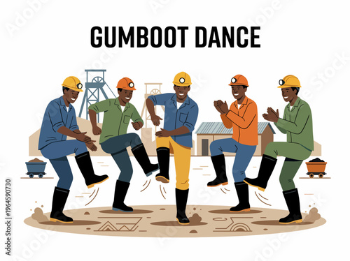 Gumboots Dance: Miners Celebrate with Rhythmic Footwear