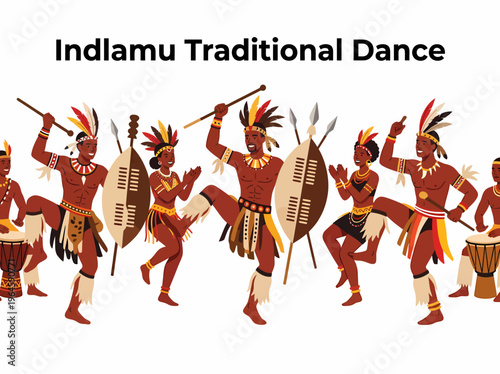 Indlamu Traditional Dance, African Tribal Performers