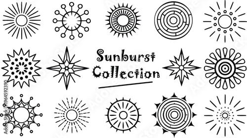 Black sunburst collection