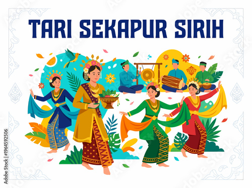 Tari Sekapur Sirih Dance Performance: Traditional Malaysian Culture