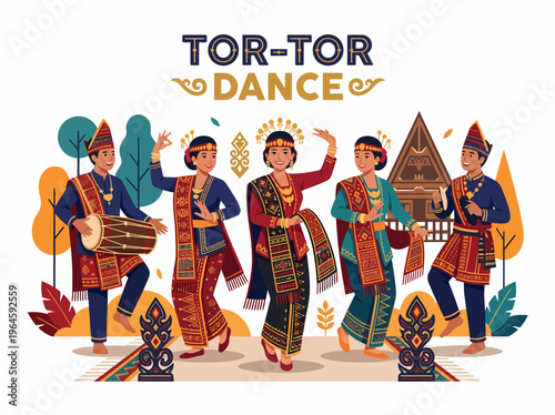 Tor-Tor Dance Indonesia Traditional Culture Celebration