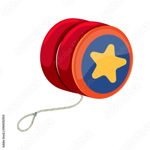 Foto a yo-yo against a white background