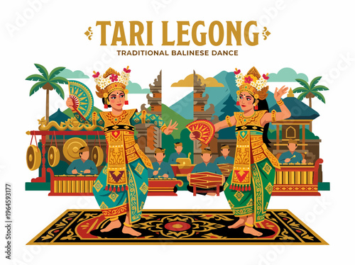 Balinese Legong Dance Performance: Traditional Art, Culture, and Music