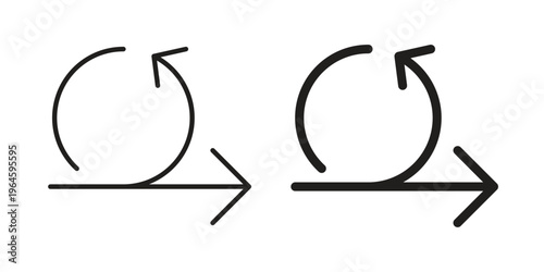 Agile icons vector silhouette set. thin line icon pack.