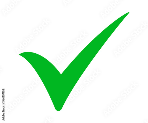 Free Download Green check mark icon sign on transparent background - GFXLoad