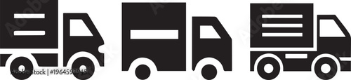 Delivery truck vector illustration logistics transport icon design .