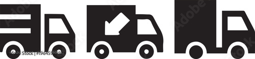 Delivery truck vector illustration logistics transport icon design .