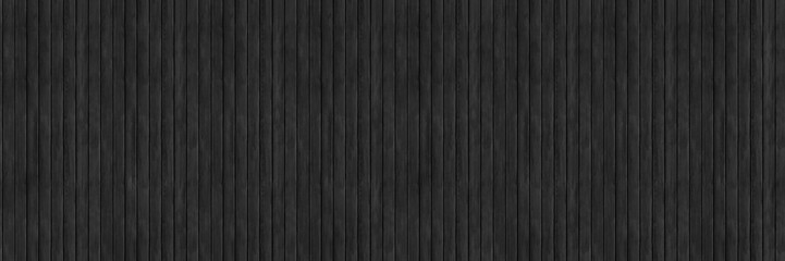Black wood slat seamless background texture – dark wooden wall panel planks.