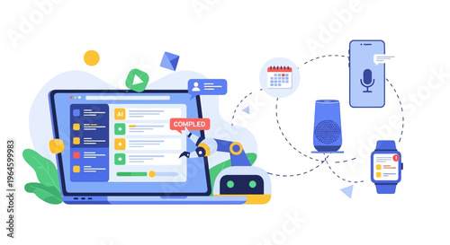 AI Automation & Smart Assistant Integration: Managing Tasks Across Digital Ecosystems with Voice Control
