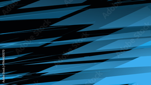 Abstract geometric background featuring shades of blue and black lines