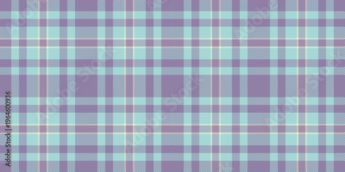 Rag fabric plaid texture, tidy textile pattern seamless. Royal vector tartan check background in pastel and light colors.