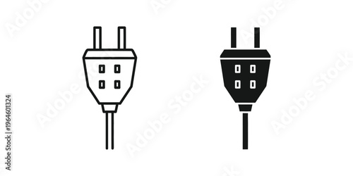 Comparison of a light and dark colored multi-prong electrical plug adapter