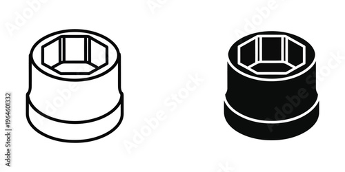 Hexagonal socket head cap screws with different finishes