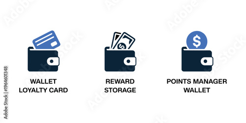 Digital wallet with loyalty card reward storage and points manager wallet loyalty card money