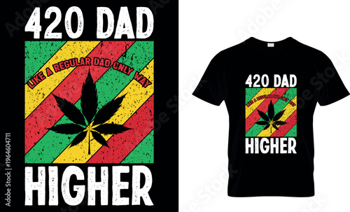 cannabis Typography T shirt Design with editable vector graphic. I don’t always smoke weed but when I do it’s everyday.