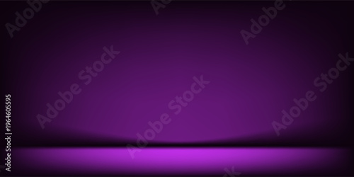 Abstract gradient podium background. Violet, purple and lilac empty 3d studio backdrop. Clean scene for product presentation mockup template. Vector illustration.