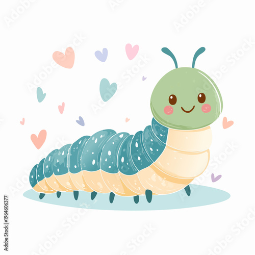 Die neugierige kleine Raupe